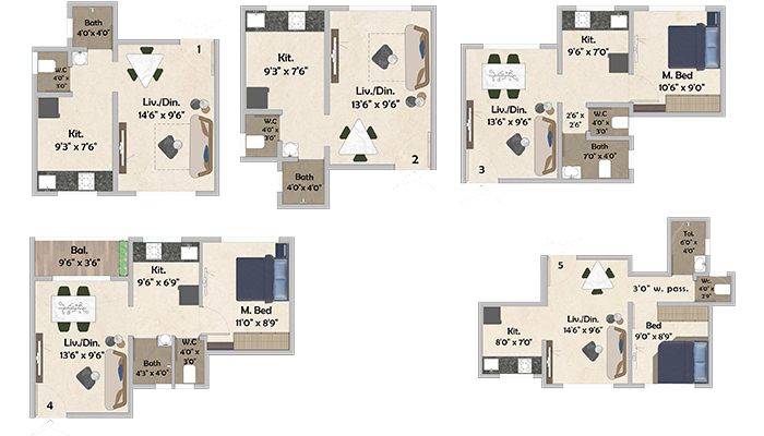 viaan flat unit plan 2 vijay jeswani